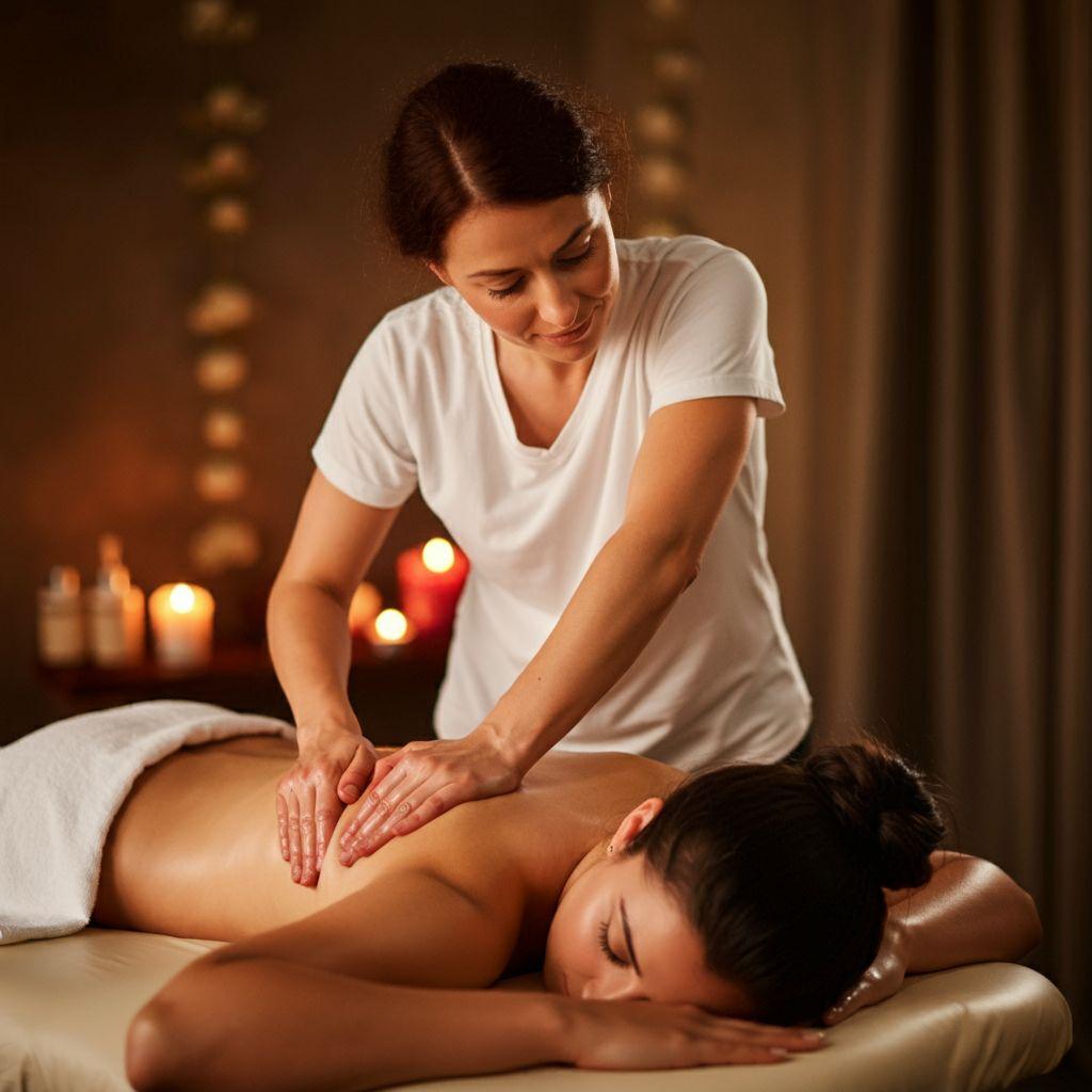 Full body oil massage